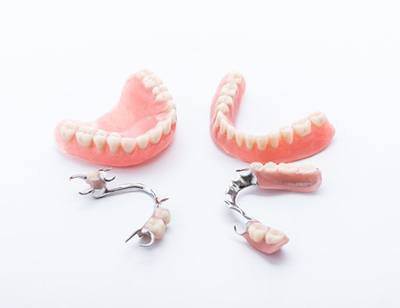 two full dentures and two partials 