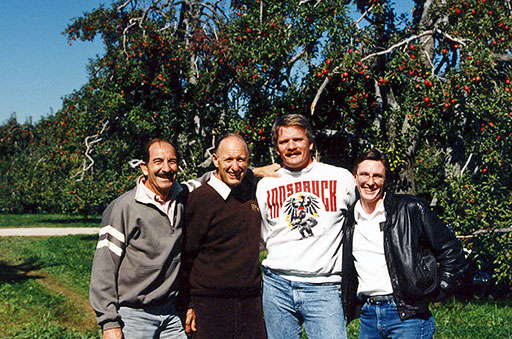 DGW posing at an apple picking farm