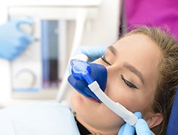 Woman wearing nose mask in Toledo